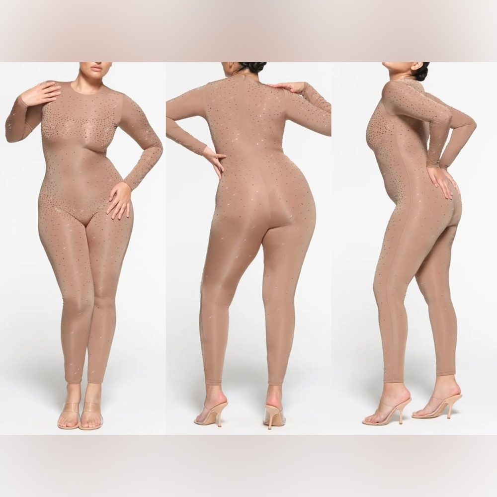SKIMS X SWAROVSKI CATSUIT SIENNA
